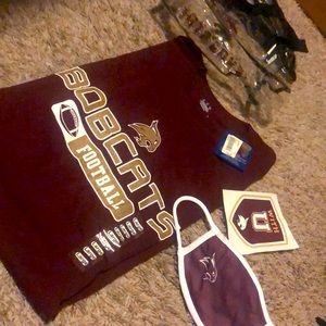 Bag of Texas State Bobcat stuff UNISEX